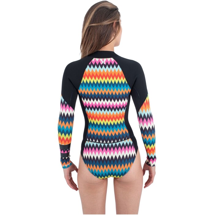 2024 Hurley Womens Advant 2mm Front Zip Springsuit WSS0013202 - Chevron